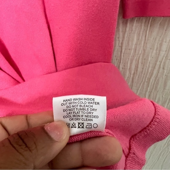 Tyler Boë Pink Cashmere Blend Sweater Dress XS - Picture 3 of 5